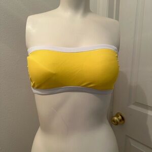 Shade & shore bikini top small yellow